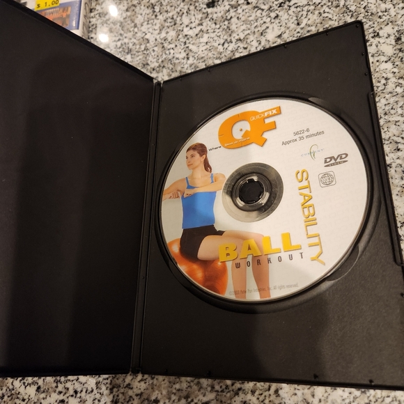 Two DVDs of Quick Fix Workouts Hip-Hop Cardio & Ball Workout Stability - Picture 7 of 9